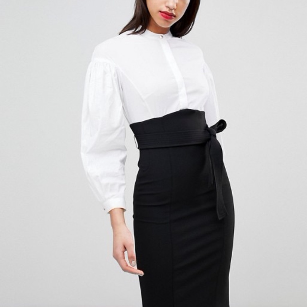 Karen Millen Corset Shirt Dress